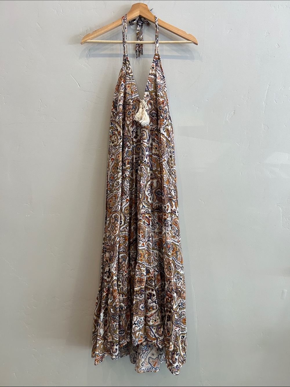 DIXIE Boho Paisley Maxi Summer Dress